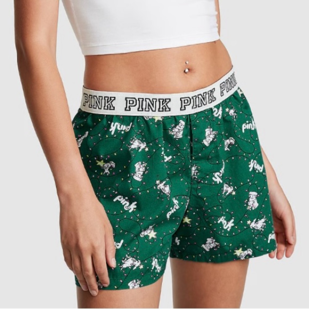 pink victorias secret boxer
